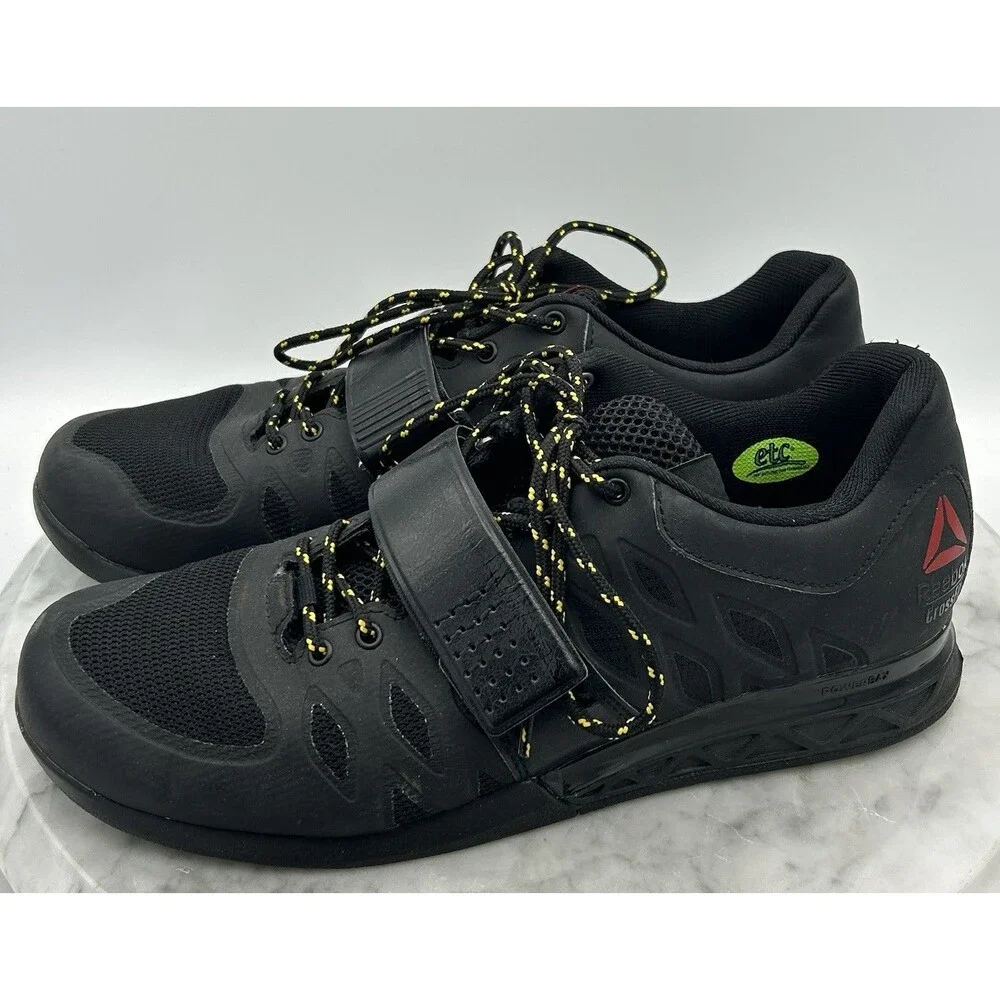 Reebok Crossfit Shoes Mens Size 9- Powerbax ETC Technology Black Sneakers